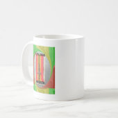 Mug Conception d'impression d'art vectoriel de lapin r (Devant gauche)