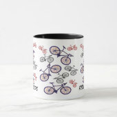 Mug Conception d'impression de bicyclette (Centre)