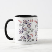 Mug Conception d'impression de bicyclette (Gauche)