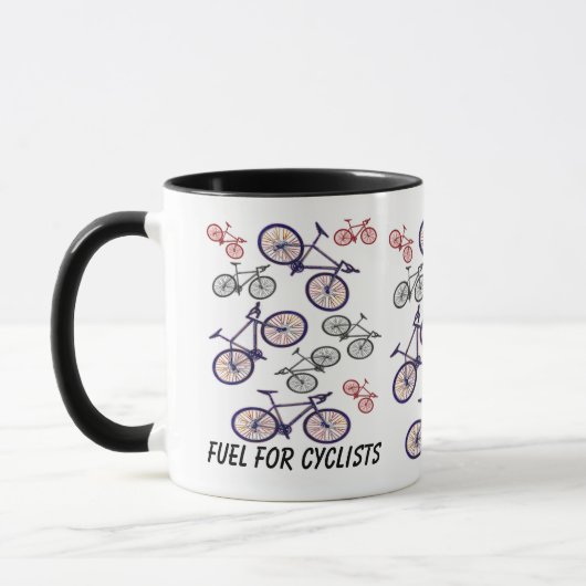 Mug Conception d'impression de bicyclette (Gauche)