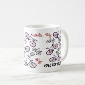 Mug Conception d'impression de bicyclette (Devant droit)