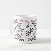 Mug Conception d'impression de bicyclette (Devant gauche)