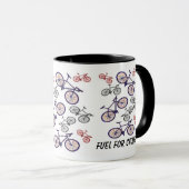 Mug Conception d'impression de bicyclette (Devant droit)