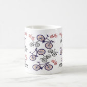 Mug Conception d'impression de bicyclette (Centre)