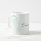 Mug Conception d'océan à l'aquarelle de méduses d'été (Devant gauche)