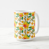Mug Conception d'orchidées à l'aquarelle 9 (Devant droit)
