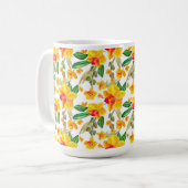 Mug Conception d'orchidées à l'aquarelle 9 (Devant gauche)