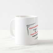 Mug Conception d'Orientation de Motivation (Devant gauche)