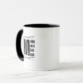 Mug Conception d'ours de lune d'humeur Minimal Mama (Devant gauche)