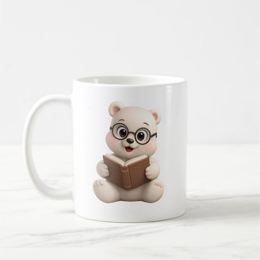 Mug Conception d'ours en peluche adorable et mignonne (Gauche)