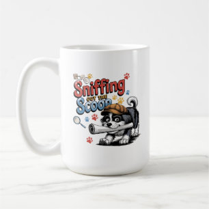 Mug Conception drôle de chien d'investigation