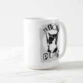 Mug Conception drôle de fille Riot Purrul Punk Chat (Devant droit)
