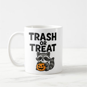 Mug Conception drôle de Halloween de raton laveur 'Tra