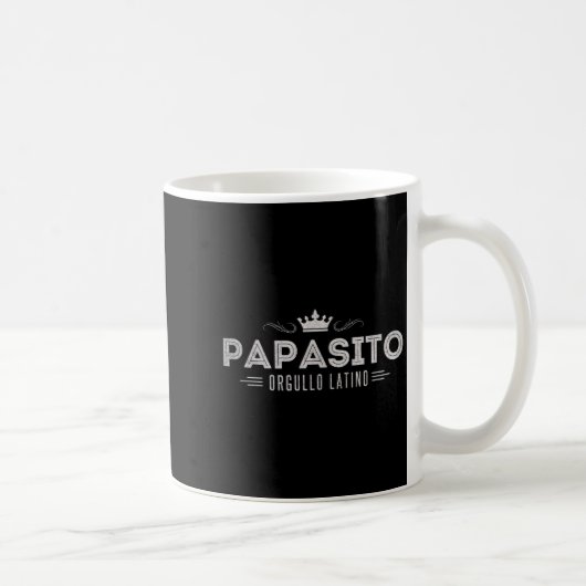 Mug Conception drôle de la fête des pères Papasito pou (Droite)