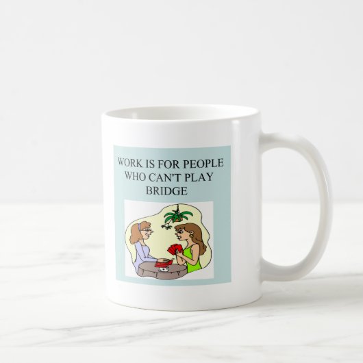 Mug conception drôle de plaisanterie de joueur de pont (Droite)
