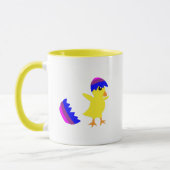 Mug Conception drôle de poussin qui se sent poule (Gauche)