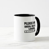 Mug Conception drôle de programmeur introverti (Devant droit)