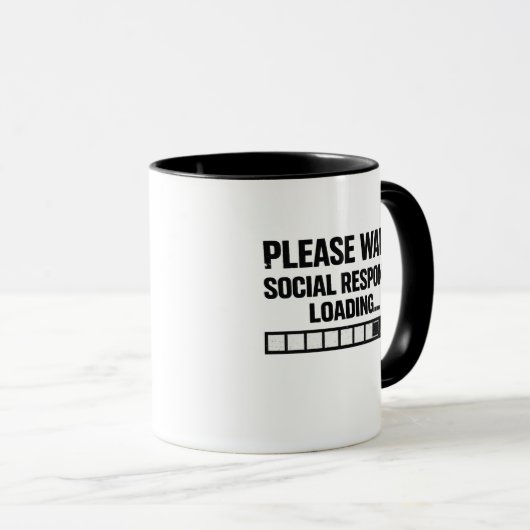 Mug Conception drôle de programmeur introverti (Devant droit)