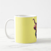 Mug Conception drôle de tête de vache Highland arc-en- (Gauche)