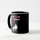 Mug Conception Drôle Travaillant Dur Ou Difficile Oui  (Devant gauche)