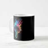 Mug Conception Du Cerveau Avec Explosion De Bulbe Colo (Devant gauche)