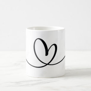 Mug Conception du coeur perdu, décontracté, toucher de
