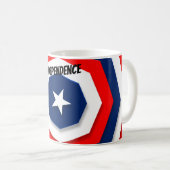 Mug Conception du drapeau américain (Devant droit)
