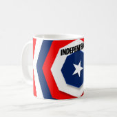 Mug Conception du drapeau américain (Devant gauche)