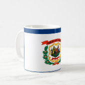Mug Conception du drapeau de l'État de Virginie-Occide (Devant gauche)