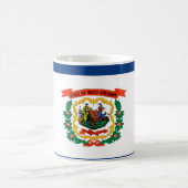 Mug Conception du drapeau de l'État de Virginie-Occide (Centre)