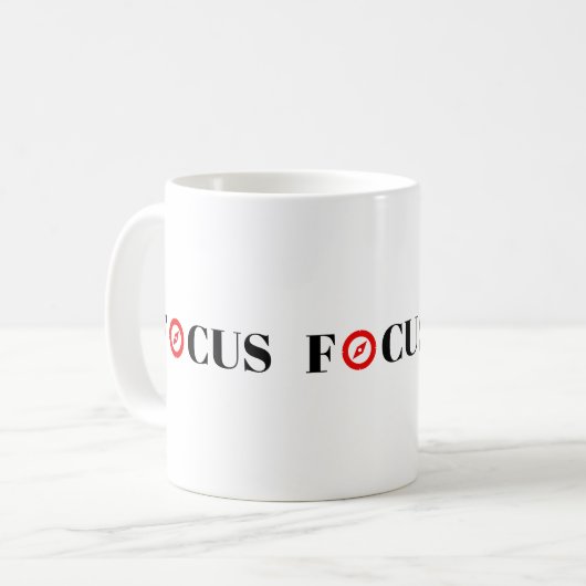 Mug Conception du focus de la compas (Devant gauche)