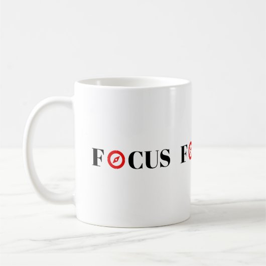 Mug Conception du focus de la compas (Gauche)