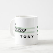 Mug Conception du lecteur de golf (Devant gauche)