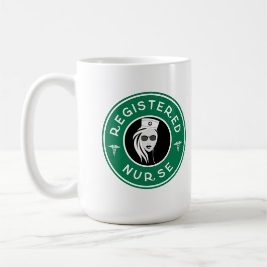 Mug Conception du logo de l'infirmière inscrite (Gauche)