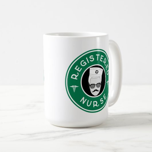 Mug Conception du logo de l'infirmière inscrite (Devant droit)