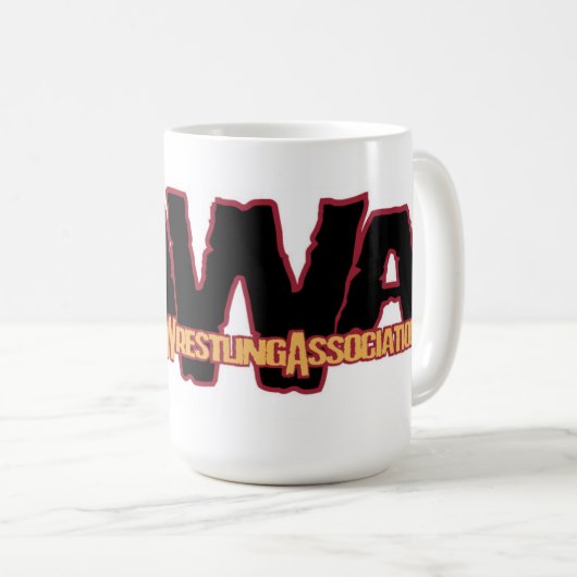 Mug Conception du logo PAWA sur un (Devant droit)