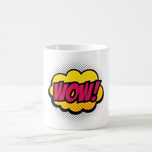 Mug Conception du logo "Wow" (Centre)
