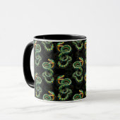 Mug Conception du Motif de serpent Arrière - plan noir (Devant gauche)