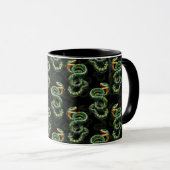 Mug Conception du Motif de serpent Arrière - plan noir (Devant droit)
