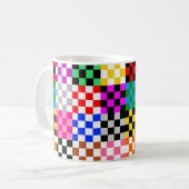 Mug Conception du Motif de vérification de la mise en  (Devant gauche)