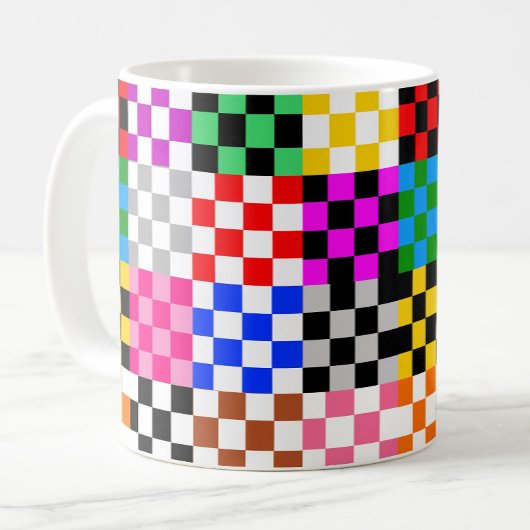 Mug Conception du Motif de vérification de la mise en 