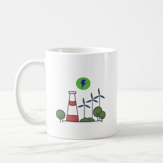 Mug Conception du plante nucléaire (Gauche)