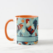 Mug Conception du poulet et du coq Personnaliser (Gauche)