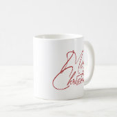 Mug Conception du script Joyeux Noël à la main (Devant droit)