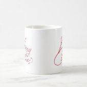 Mug Conception du script Joyeux Noël à la main (Centre)