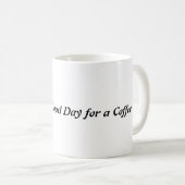 Mug Conception du texte de l'amant du café (Devant droit)