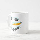 Mug Conception du visage de neige (Devant gauche)