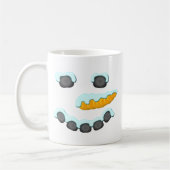 Mug Conception du visage de neige (Gauche)