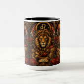 Mug Conception du zodiaque masculin céleste Lion (Centre)