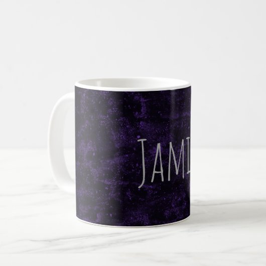 Mug Conception d'un nom pourpre joli (Devant gauche)